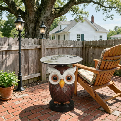 Table d'appoint hibou