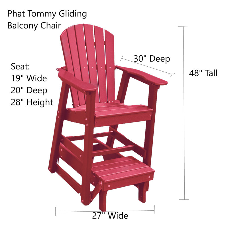 Fauteuil coulissant Phat Tommy, Canneberge