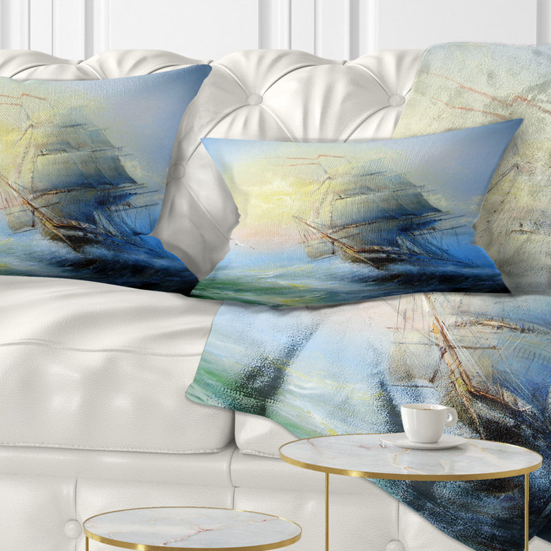 Coussin Large Large Sailing Boat - Sea & Shore