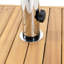 Base de parasol en béton 40 lb - Couleur extérieure bois et compatible avec un poteau de 1,57 / 1,77 po
