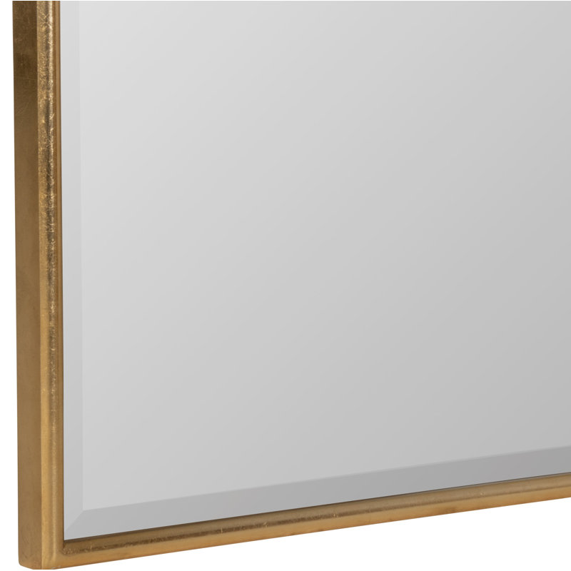 Bellport Arch Beveled Mirror, Gold