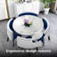 Ensemble de salle à manger rond moderne et compact avec design en marbre - parfait pour les petits espaces-1852627406-1852628528