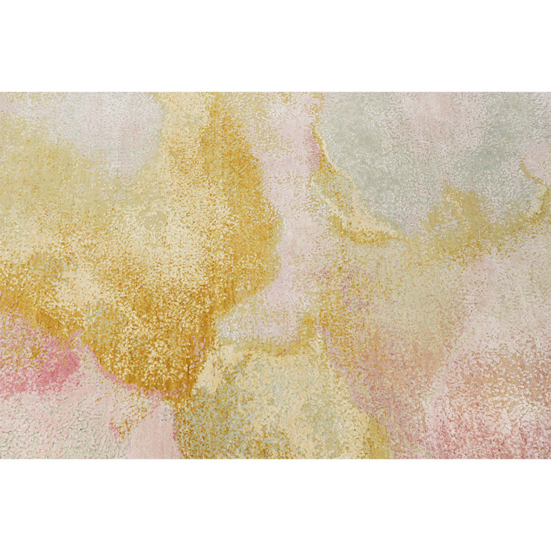 Abstract Area Rug, Round 8'