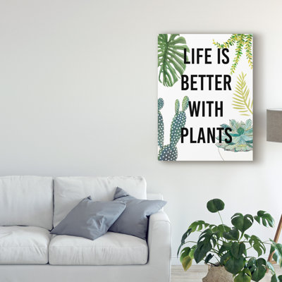 « plante love iii », reproduction d’impression sur toile tendue