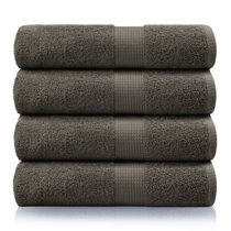 Martha Stewart 100% Cotton Bath Towels Set of 6 Piece, 2 Bath Towels, 2 Hand Towels, 2 Washcloths, Quick Dry Towels, Soft & Abso