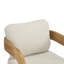 Ensemble de 2 chaises de salle à manger avec dossier coussiné, tissu beige, structure en bois massif de couleur naturelle-958683705