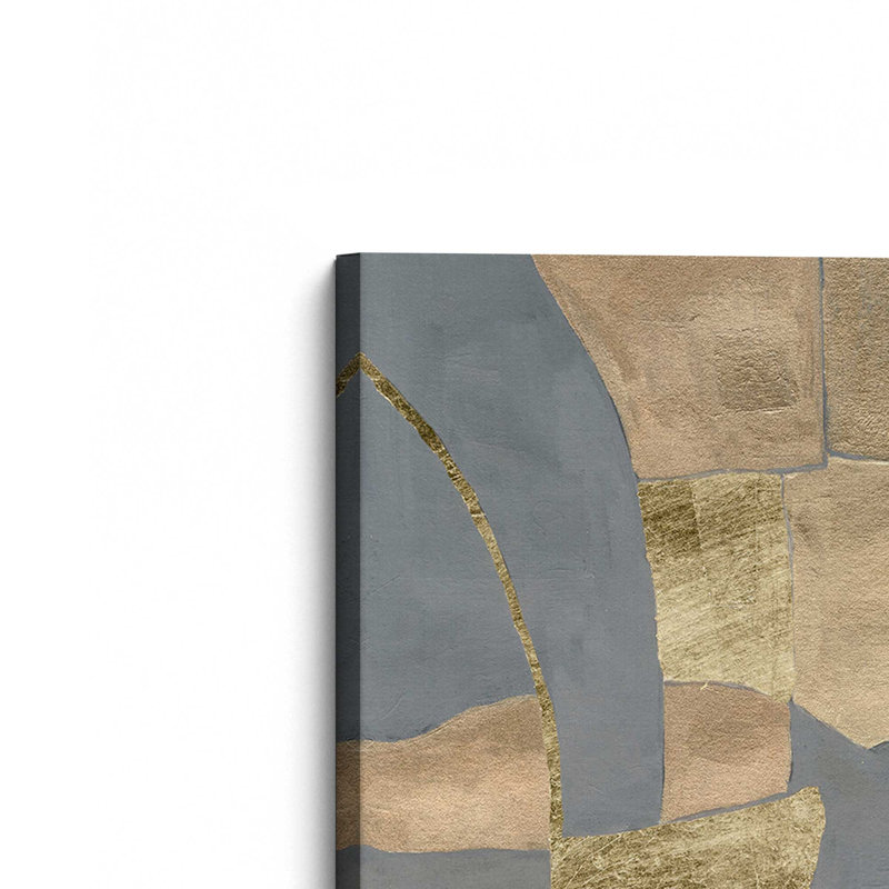 «Gold Pastiche IV» par Michael Willett, reproduction d'art sur toile, H 12 po x l 8 po