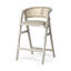Solid Wood Arm Chair in Blonde-2107862480