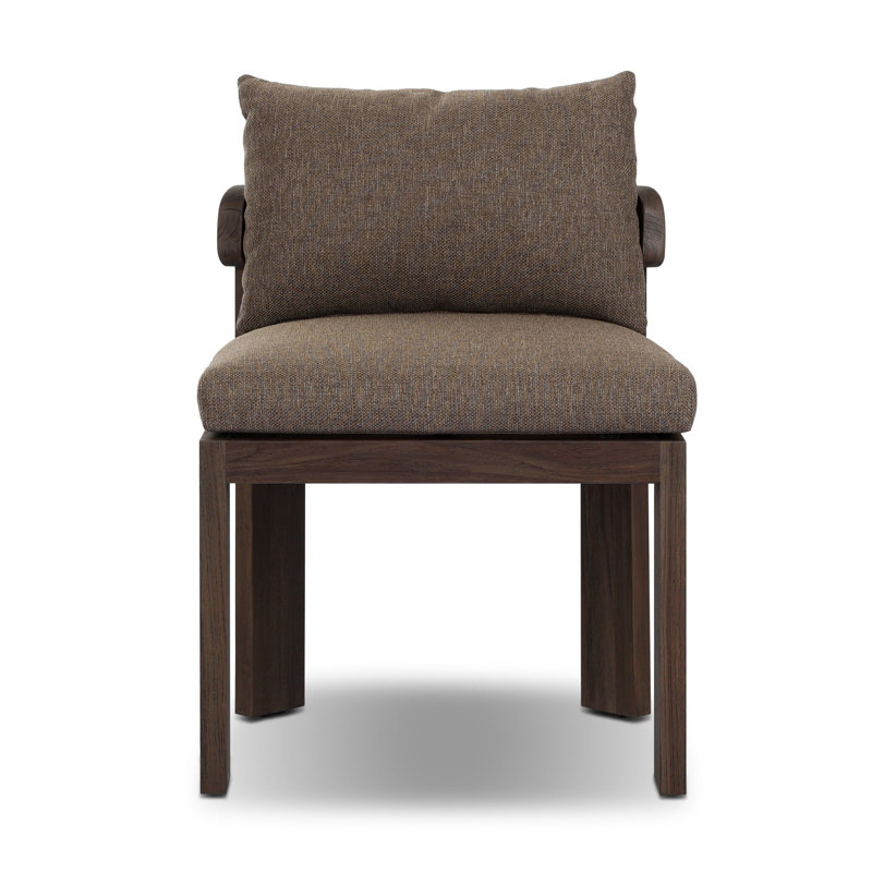 Jackson Outdoor Teak Dining Side Chair, Ellor Brown