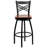 Cammie 'X'' Back Swivel Metal Barstool-105662715-105662695