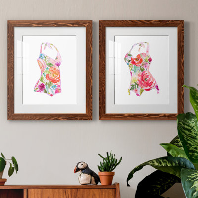 Ensemble de reproduction de peinture tropicale I - 2 pièces