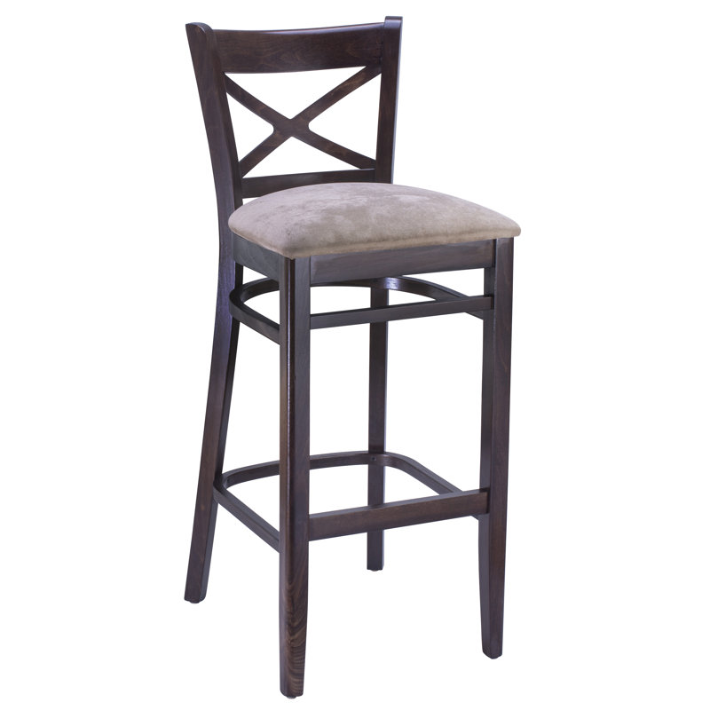 Lieb Solid Wood Counter Stool, Walnut