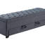 Repose-pieds contemporain avec rangement et repose-pieds bleu et gris 1pc-1645866064