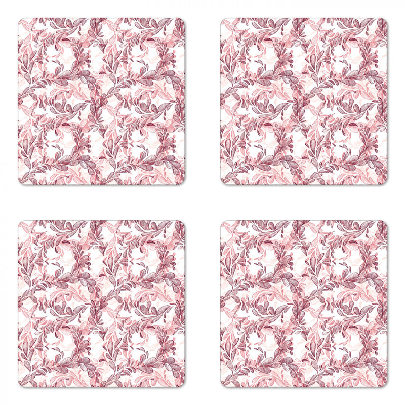 Sous-verre floral