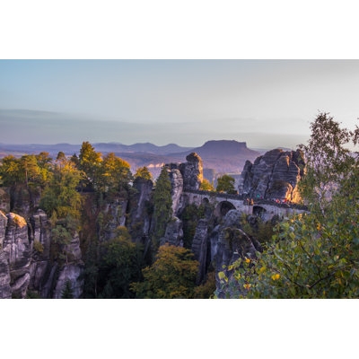 Bastei Bridge by Nachteule - Wrapped Canvas Print