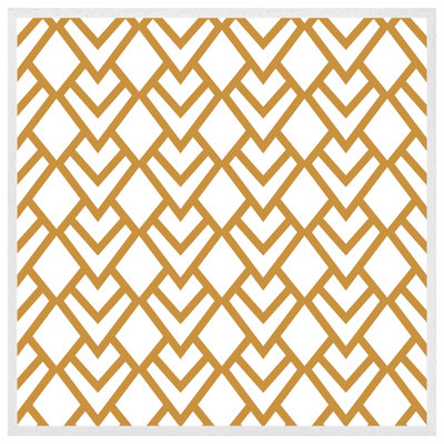 Aneta Geometric Scales 1 Piece Single Picture Frame Wall Art