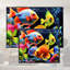 Single Picture Frame LED Illuminated Wall Art Wall Art on Glass / Aluminium-126532600