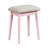Pink Bedroom Vanity With Stool, Mirror And Convenient Drawer For Led Mirror, Stool & Drawers-940560002