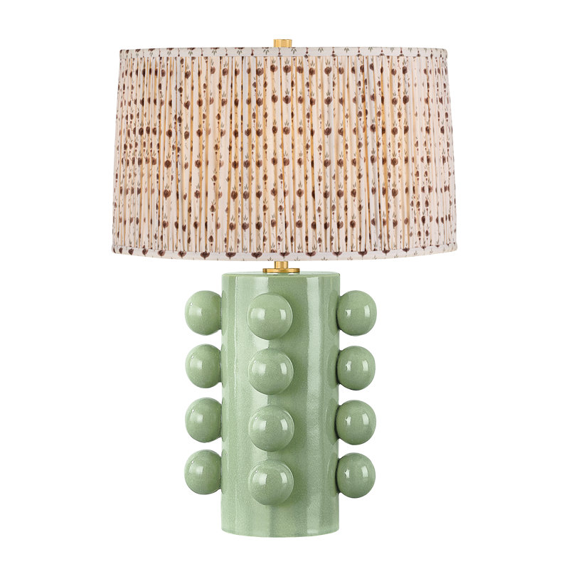 Roselle Table Lamp With Primrose Red Shade