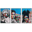 Warhol Basquiat Mt. Rushmore Graffiti et art urbain, art moderne coloré, portrait urbain, 3 pièces-92414424-92414423