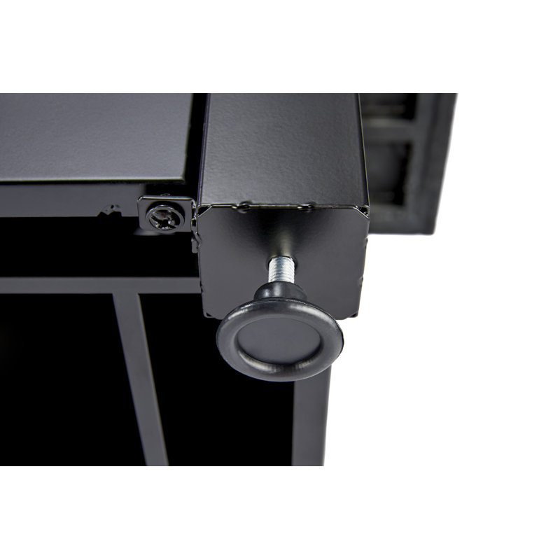Kamden 40" x 28" Black Steel Gas Fire Pit Table with Faux Wood Mantel