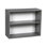 Armoire murale 24 po x 15 po - Double porte - Avec porte en teck naturel