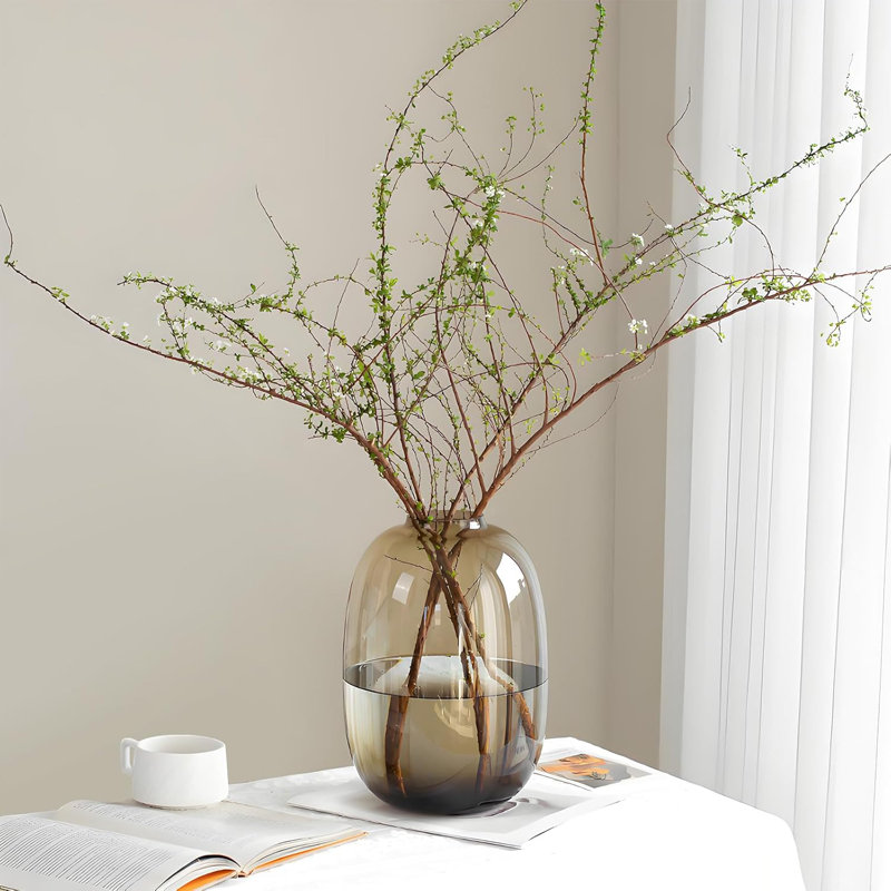 Circular Transparent Colored Vase