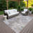 Machine Washable Indoor/Outdoor Earleville ACN2364 Abstract Rug-573077151