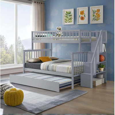 Stairway Bunk Bed With Trundle by Harriet Bee