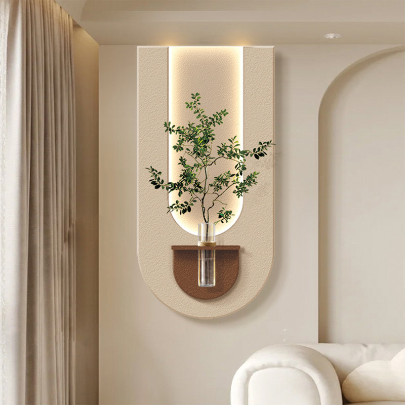 Art mural Mid-Century moderne en toile pour salon, H 39,37 po x l 19,69 po