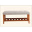 Banc en tissu et finition chêne Charla-1488441034