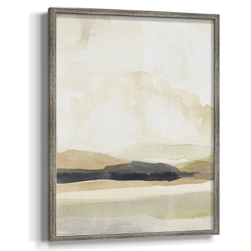 Slate Movement I Framed Print - Solid Wood, 11" H x 9" W
