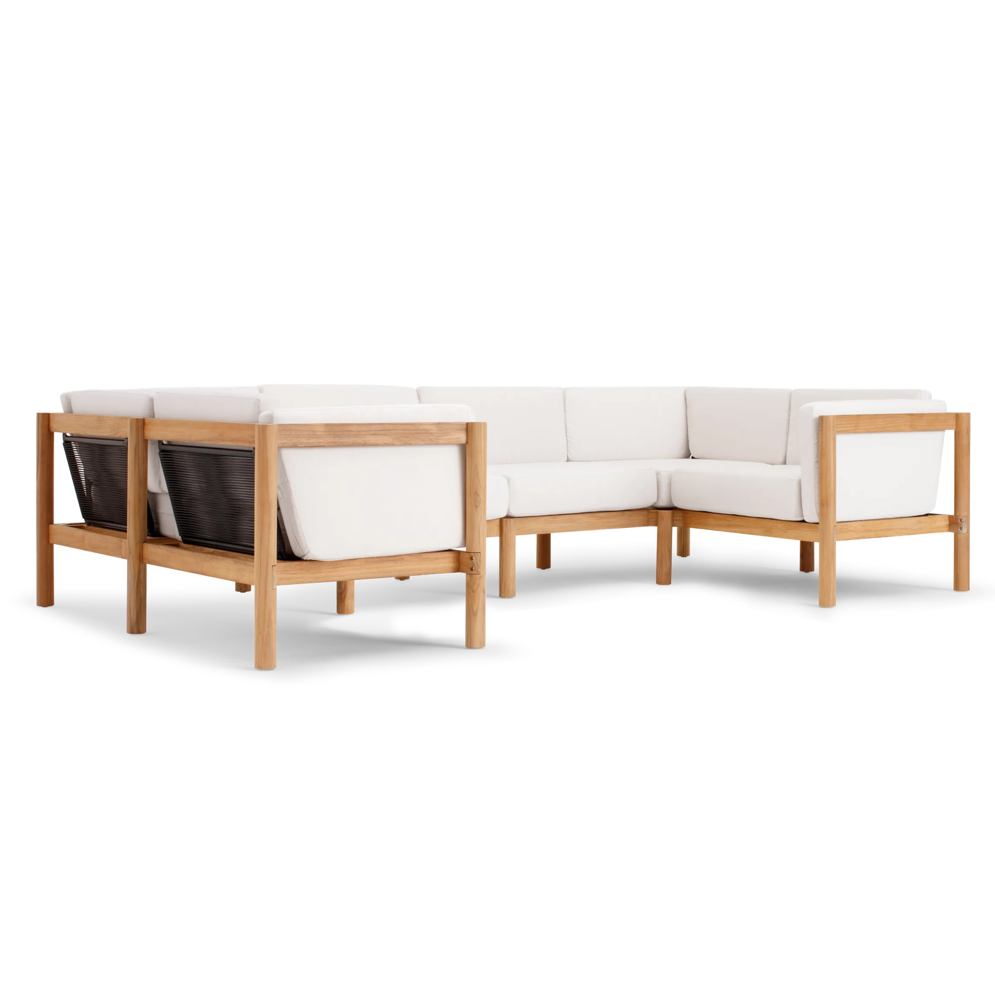 Haven 116'' Wide U-Shaped Patio Sectional with Sunbrella® Cushions, Sunbrella Canvas