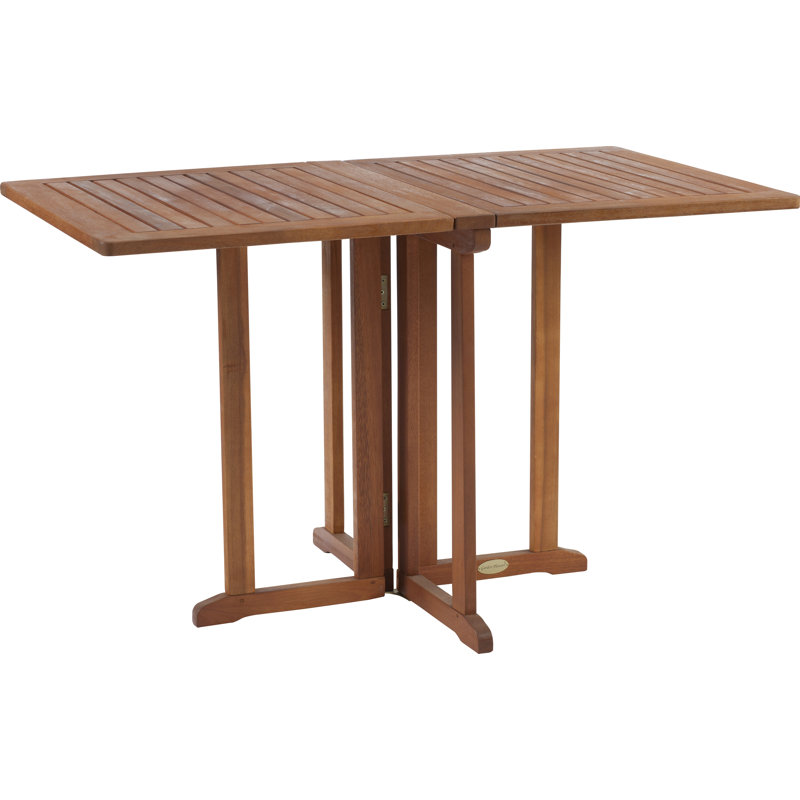 Baltimore Rectangular Wood Folding Outdoor Dining Table , 120cm cm W 70cm cm D