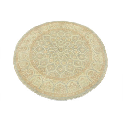 Tapis unique bleu de 6 pi 1 po x 6 pi 2 po