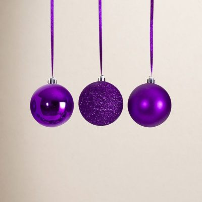 Holiday Christmas 30 Count 2.5in. Shatterproof Ornament Set