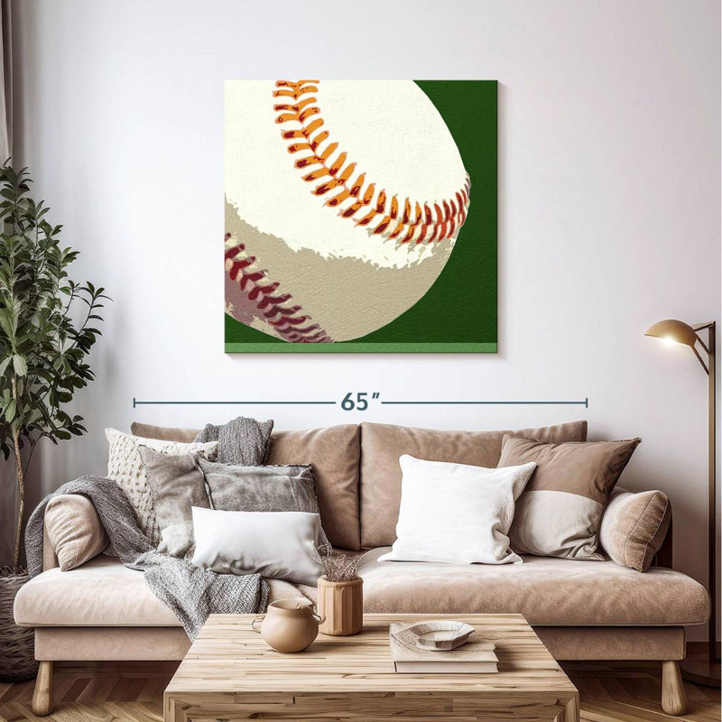 Baseball I, 39" H x 39" W