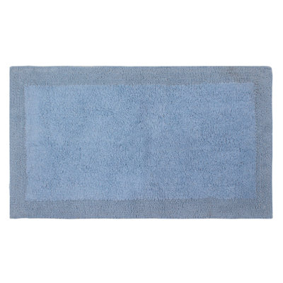 Bruss Luxury Solid Color Bath Rug Reversible