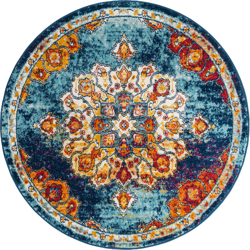 Troayurgh Oriental Indoor Rug, Round 5'
