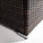 50000btu Propane Fire Table With Ceramic Tabletop, 44inch Outdoor Pit, Rectangular , Lid, Rain Cover, Glass Rocks, Dark Brown Tile Top, Luminous