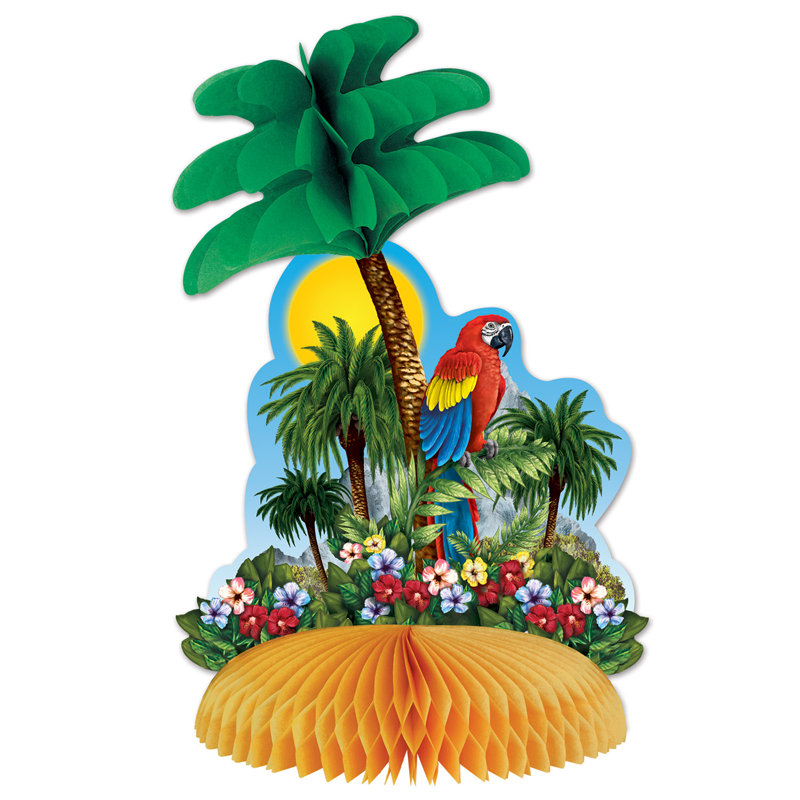 Pièce maîtresse du papier tropical island