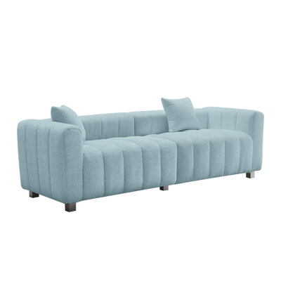 87.4'' Premium Velvet Sofa 3-Seater Loveseat