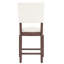 De 4 chaises de bar de style Mid-Century avec dossier, revêtues de lin, pattes à griffer, douces et confortables pour les tabourets rembourrés à long terme, repose-pieds pour la cuisine-118897226