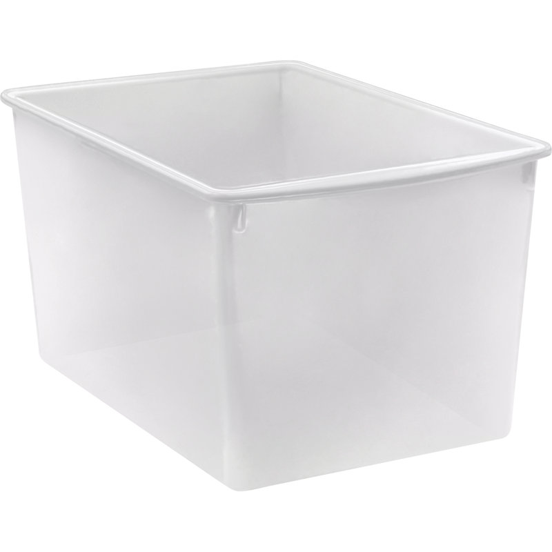  Plastic Multi-Purpose Bin, Clear, Pack Of 6, Clear