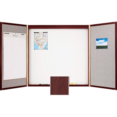 Conference Room Enclosed Cabinet Whiteboard, 4' H x 4' W -  Quartet®, QRT878