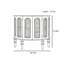 Vitrine de couloir semi-circulaire médiévale-121923153-121923155