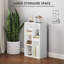 HOMCOM 2-Tier Bookshelf with 5 Open Storage Compartments-86933261