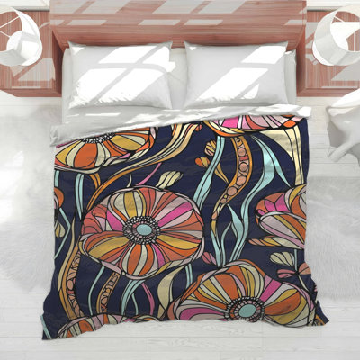 Édredon à motif floral bohème