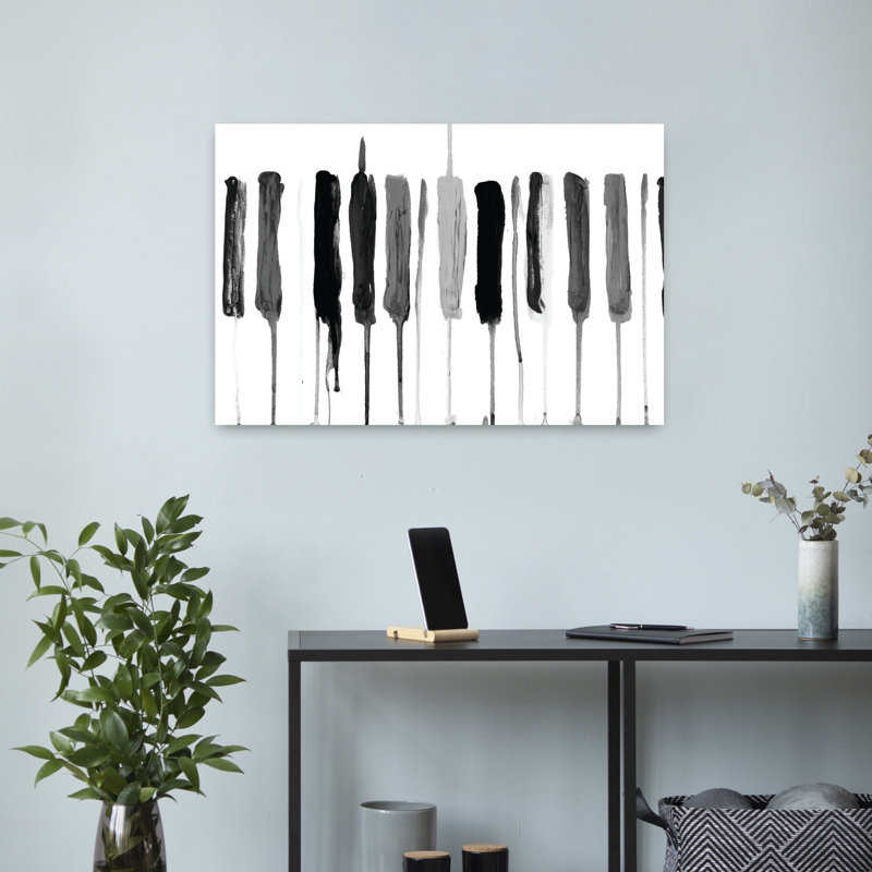 Wolfgang Splat, art contemporain abstrait, H 16 po x l 24 po