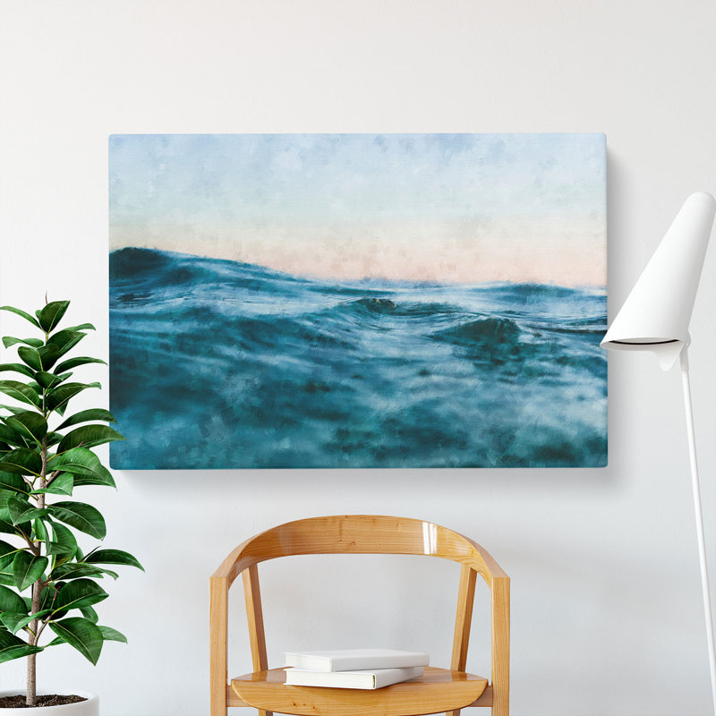 Rising Ocean - Wrapped Canvas Painting, 40cm H x 60cm W x 3cm D
